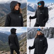 Women's winter jacket ONE POLAR, Black, Size L /PO214506