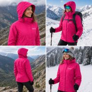 Women's winter jacket ONE POLAR, Cyclamen, Size XL /PO214502