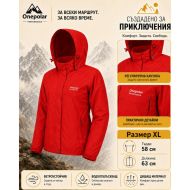 Women's winter jacket ONE POLAR, Red, Size XL /PO214504