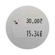 Price labels for two-line labeling pliers, 26 x 16 mm, White, 1000 pieces /130047/