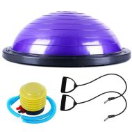 Полутопка за баланс BOSU BALL, 58.5 см, С твърда основа и ластици, Лилав /31067001/