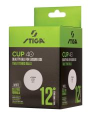 Топче за тенис на маса STIGA Cup 40+, Бяло /200379/