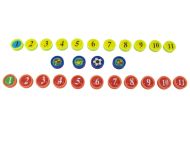 Магнити за треньорска дъска по футбол MAXIMA, Ф2 см, Комплект 26 броя /20085401/
